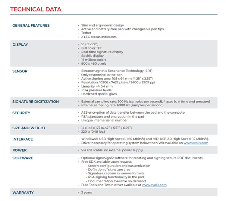 Thông số Sig Activ- High-tech signature pad (1)