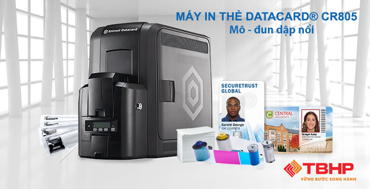 Máy in thẻ chuyển đổi DATACARD Artista CR805 với Mô đun dập nổi