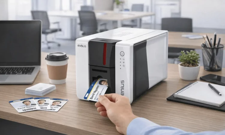 máy in thẻ nhân viên