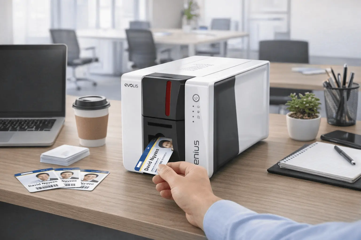 máy in thẻ nhân viên